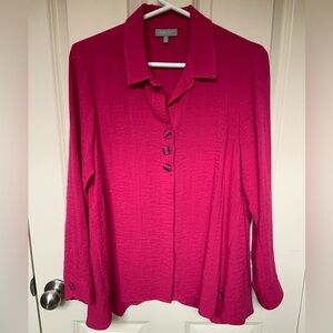 Stunning HABITAT top in a raspberry colour — like new!